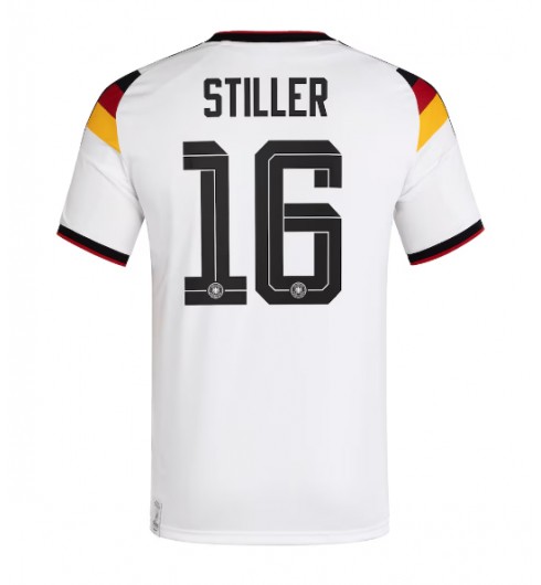 Německo Angelo Stiller #16 Domácí Dres MS 2026 Krátký Rukáv Německo Angelo Stiller #16 Domácí Dres MS 2026 Krátký Rukáv